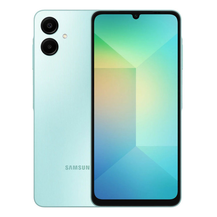 گوشی موبایل سامسونگ مدل Galaxy A06 5G دو سیم کارت 64 گیگابایت و رم 4 گیگابایت به همراه شارژر 25 وات سامسونگ